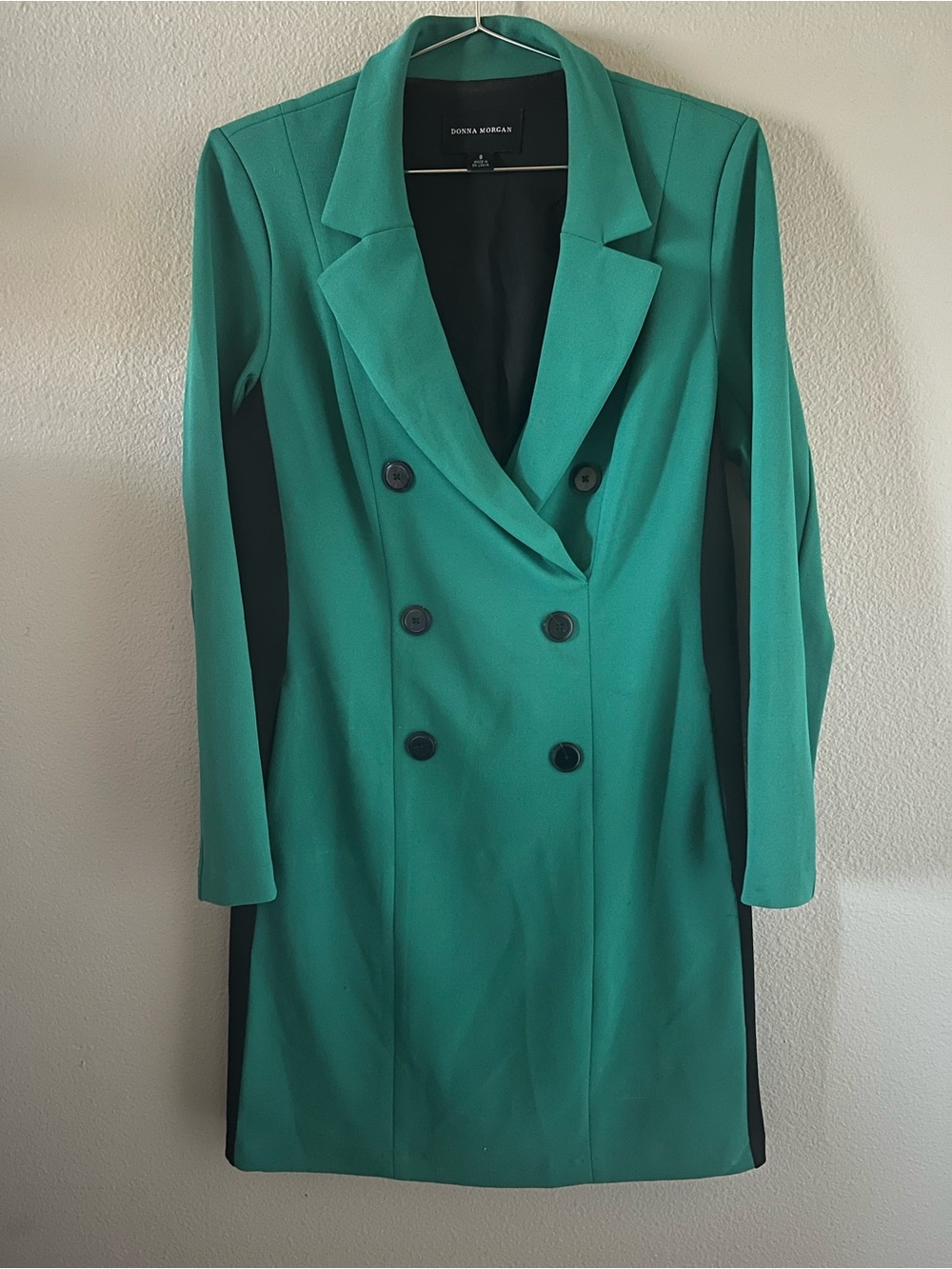 Donna Morgan Double-Breasted Colorblock Mini Dress
